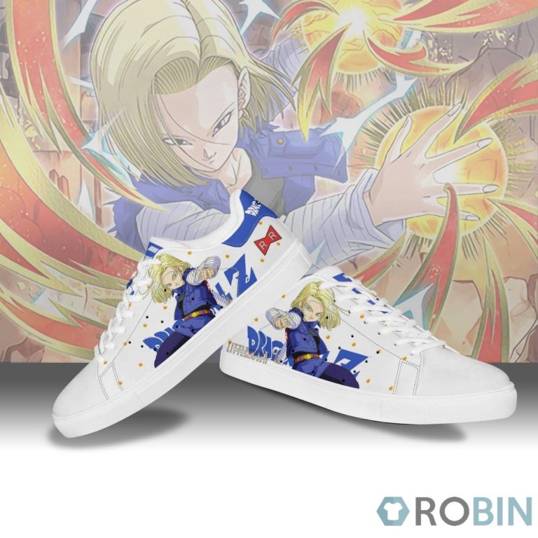 Dragon Ball Android 18 Stan Smith Shoes Custom Anime Casual Sneakers