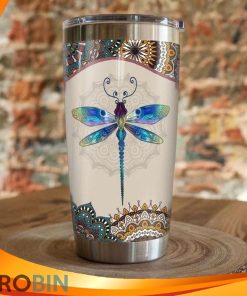 Dragonfly Mandala Hippie Tumbler