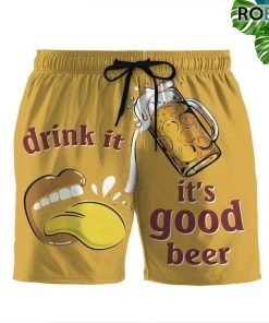 Drink It Its Good Beer Beach Shorts Swim Trunks Drink It Its Good Beer Beach Shorts Swim Trunks