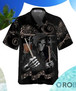 Drum I Destroy Silence Hawaiian Shirt
