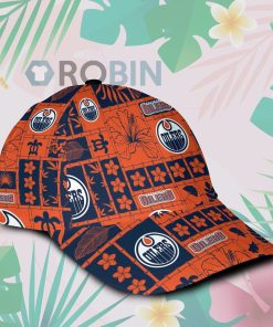 Edmonton Oilers Hawaiian Classic Baseball Cap Hat Edmonton Oilers Hawaiian Classic Baseball Cap Hat