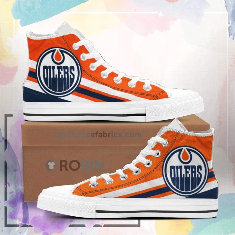 Edmonton Oilers High Top Shoes Custom Sneakers