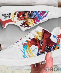 Edward Elric Skate Casual Sneakers Fullmetal Alchemist Custom Anime Shoes