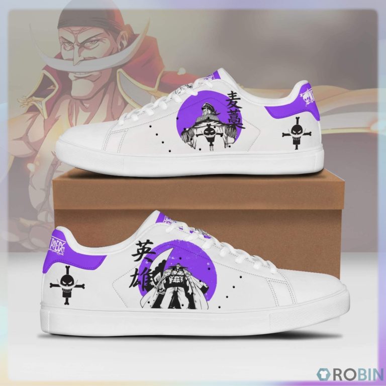 Edward Newgate Casual Sneakers Custom One Piece Anime Shoes
