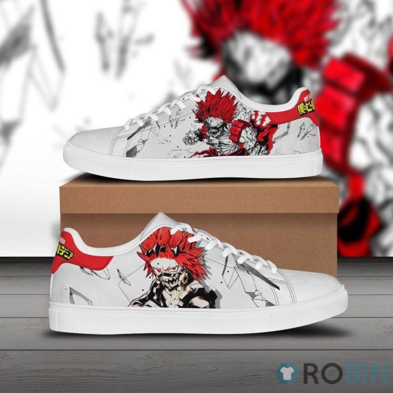 Eijiro Kirishima Skate Casual Sneakers Custom MHA Anime Shoes