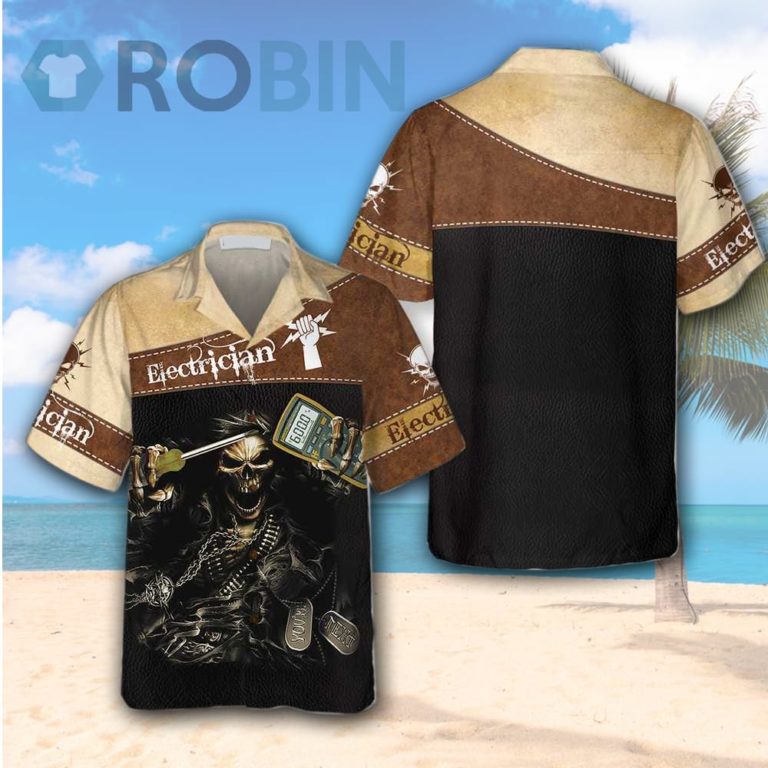 Electrician 3d Printed Hawaiian Shirt