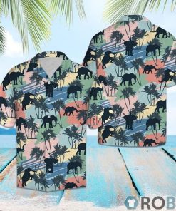 Elephant Coconut Palm Vintage Hawaiian Shirt