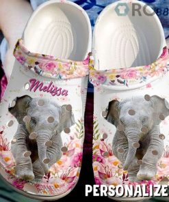 Elephant Personalized Cute Crocs Crocband Clog