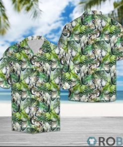 Elephant Tropical Palm Leaves Hawaiian Shirt, Aloha Shirt