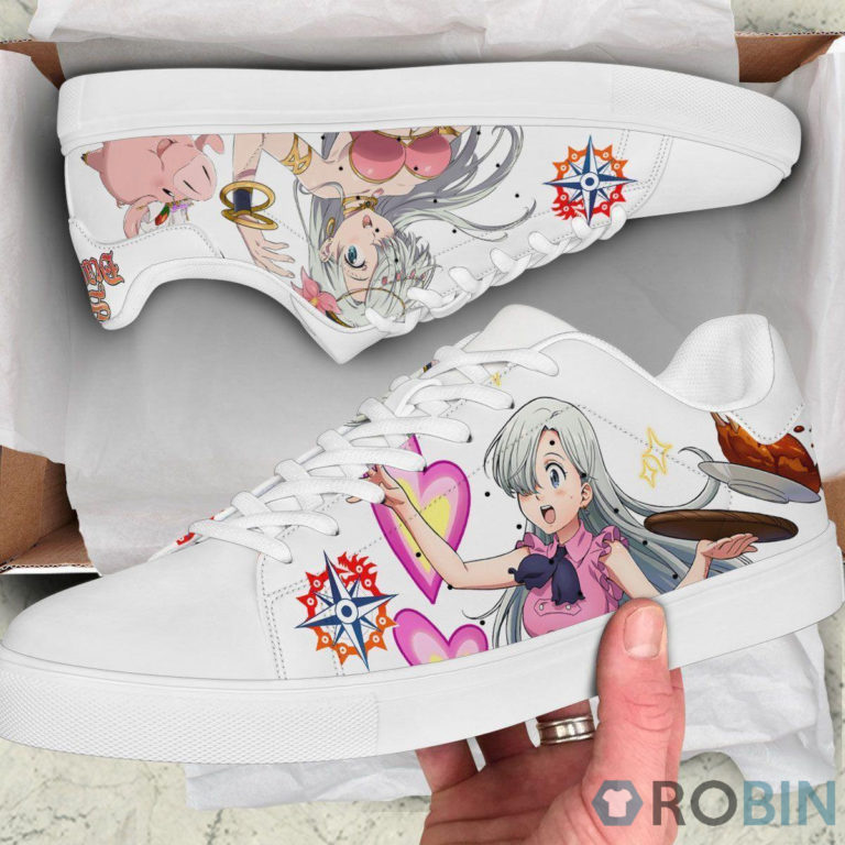Elizabeth Liones Skate Casual Sneakers Seven Deadly Sins Custom Anime Shoes