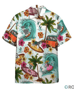 Enjoy Surfing With Miniature Schnauzer Dog Hawaiian Shirt