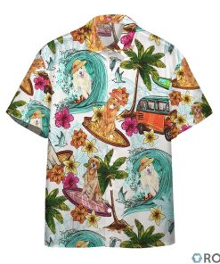 Enjoy Surfing With Retriever Dog Hawaiian Shirt