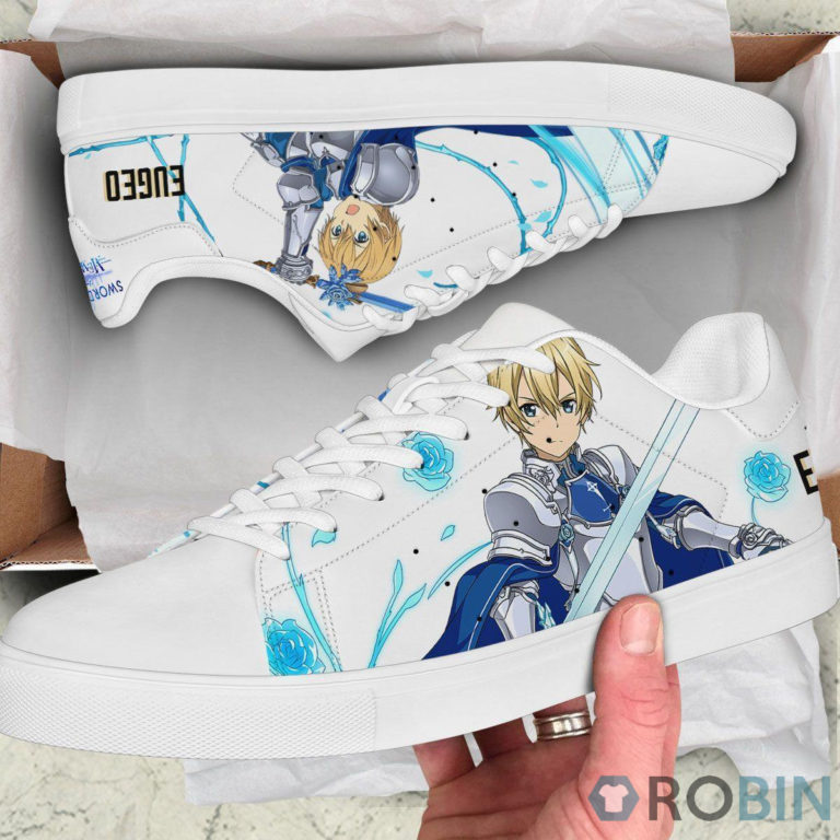 Eugeo Skate Casual Sneakers Sword Art Online Custom Anime Shoes
