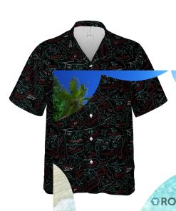 Face Line Art Hawaiian Shirt
