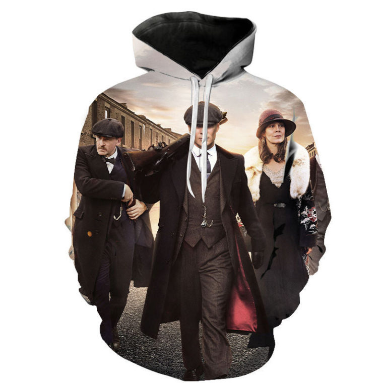 Fashion Peaky Blinder Hoodie Shirt – 3D Printed Hooded