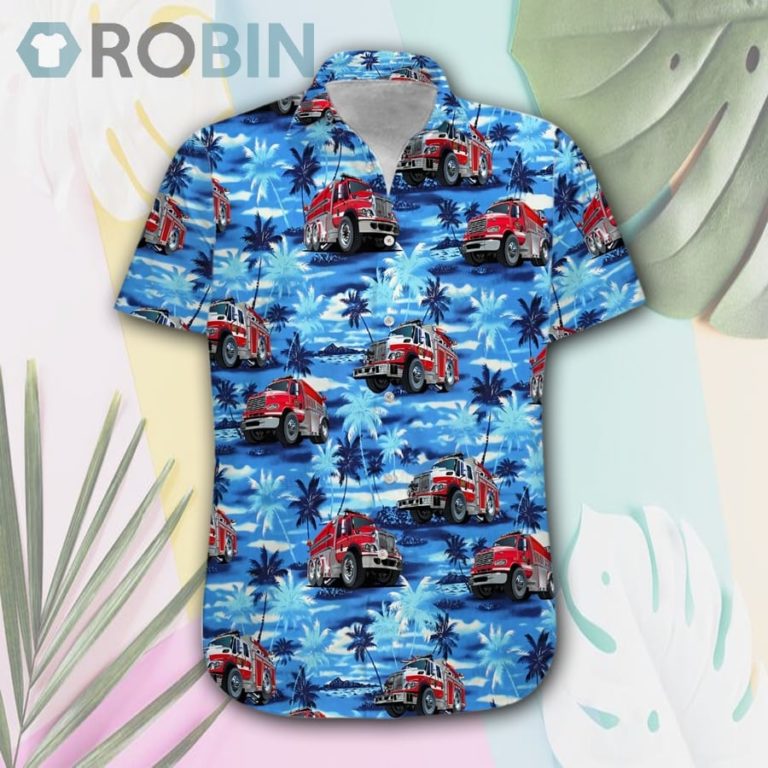 Fire Truck Hawaii Shirt & Shorts