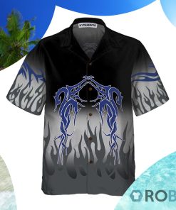 Flame And Dragon Tattoo Hawaiian Shirt