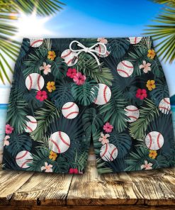 Floral Baseball Hawaiian Short Floral Baseball Hawaiian Short