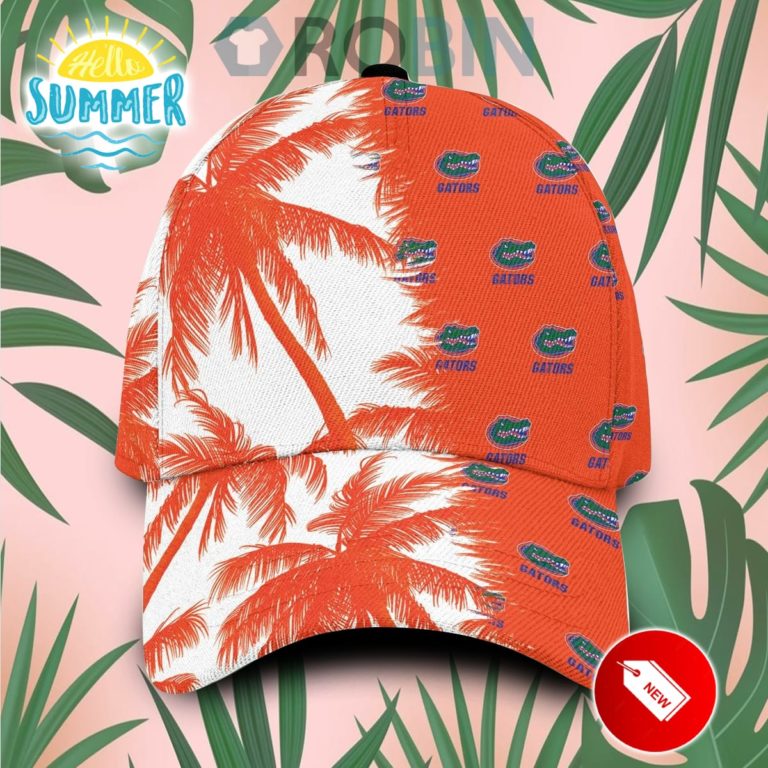 Florida Gators Palm Trees Hawaiian Summer Classic Baseball Cap Hat