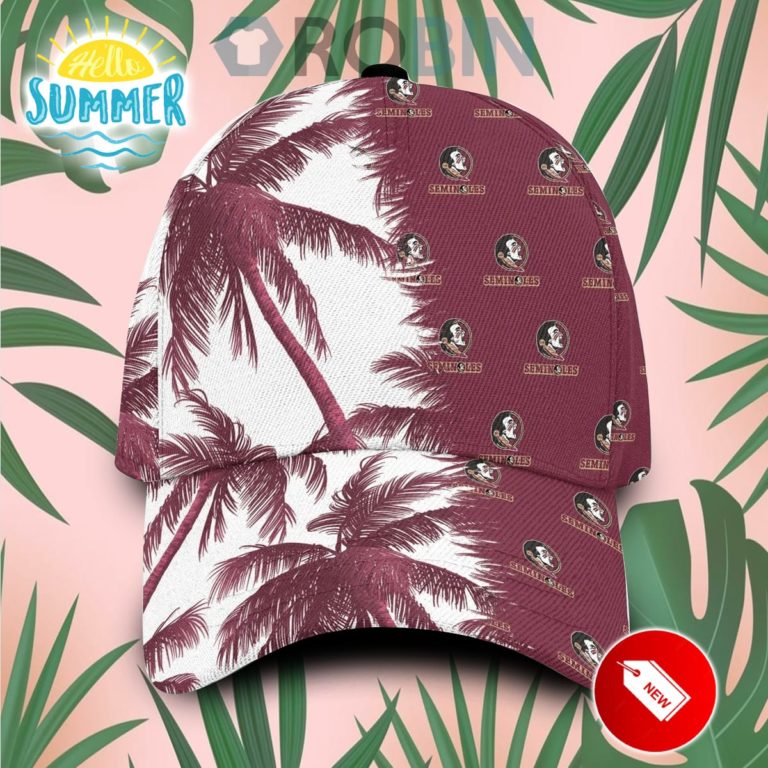 Florida State Seminoles Palm Trees Hawaiian Summer Classic Baseball Cap Hat