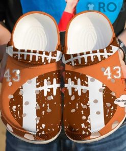 Football Personalized Ball Crocs Crocband Clog