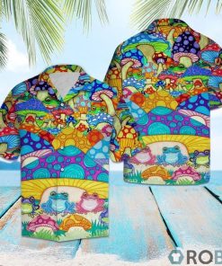 Frogs and Magic Mushrooms Hawaiian Shirt