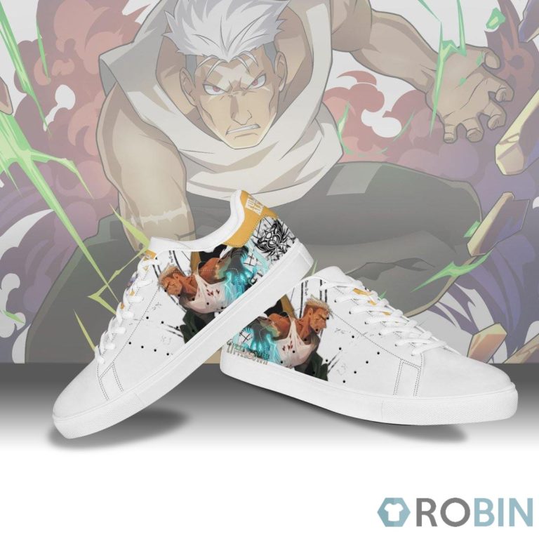 Fullmetal Alchemist Scar Skateboard Shoes Custom Casual Footwear
