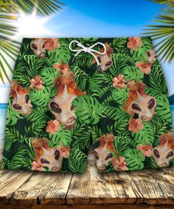 Funny Horse Seamless Pattern Hawaiian Short
