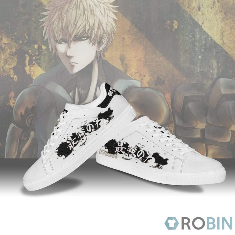 Genos Sneakers Custom One Punch Man Anime Skateboard Shoes