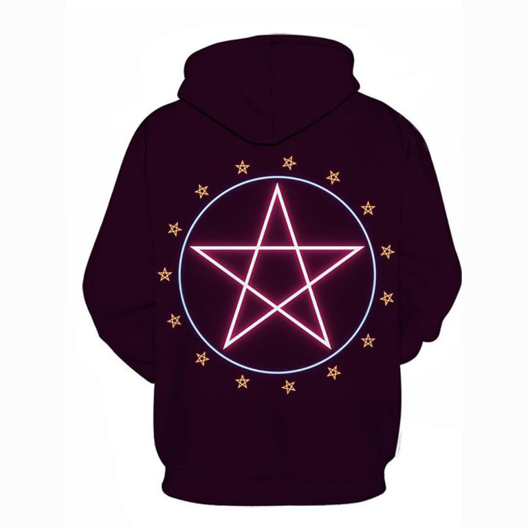 Geometric 3D Printed Star Hooded