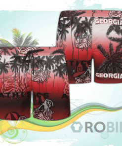 Georgia Bulldogs Hawaiian Shirts Beach Short