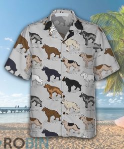 German Shepherd Dog Hawaiian Shirt