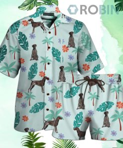 German Shorthaired Hawaiian Shirt and Shorts