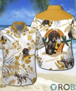 German Shorthaired Pointer Beer Hawaiian Shirt