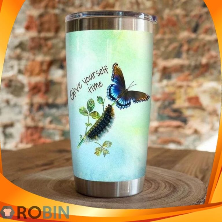Give Yourself Time The Caterpillars To Butterfly Tumbler