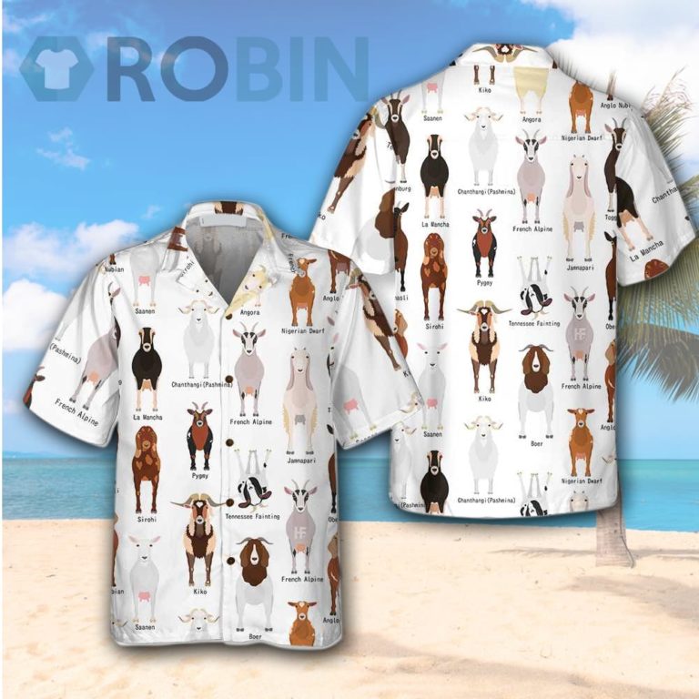 Goat Breeds Hawaiian Shirt Funny Goat Shirt