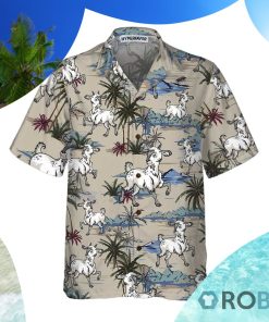 Goat Island Hawaiian Shirt Funny Goat Shirt