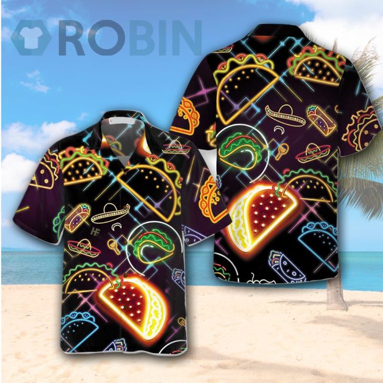 God Created Tacos Hawaiian Shirt Funny Taco Shirt