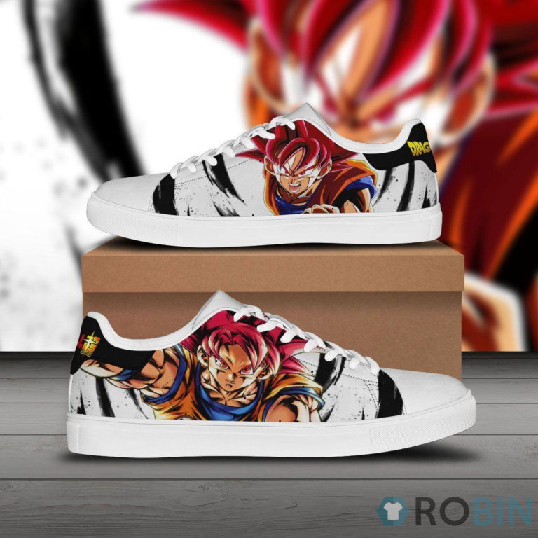 Goku God Saiyan Dragon Ball Super Anime Skate Sneakers