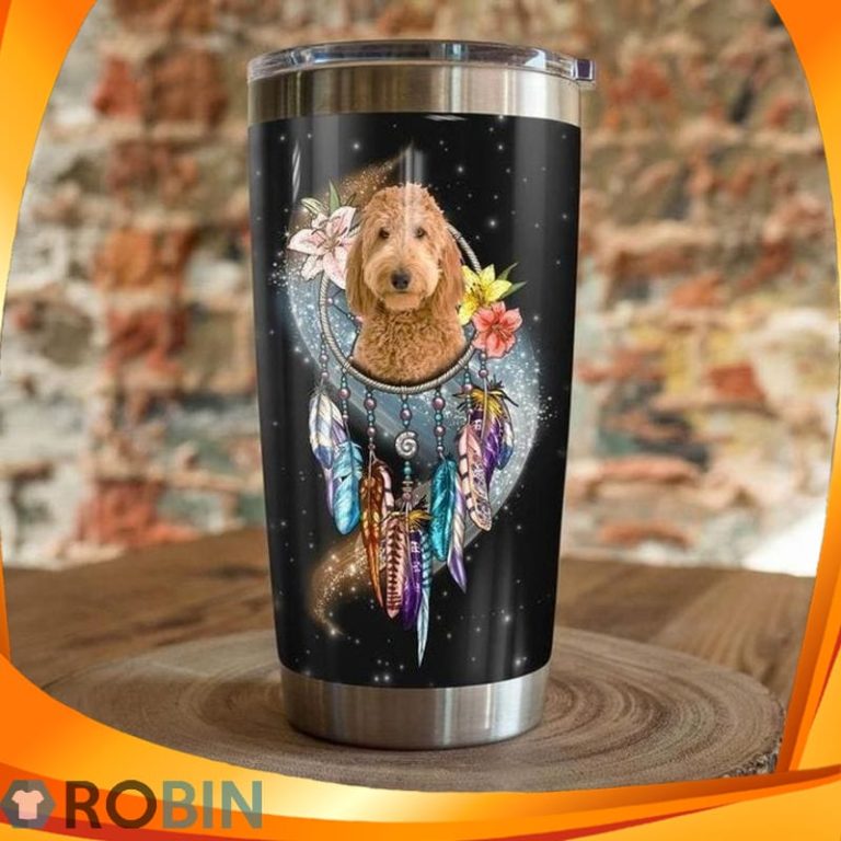 Goldendoodle Dog In Dreamcatcher Tumbler