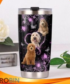 Goldendoodle Dogs Love Heart Tumbler Goldendoodle Dogs Love Heart Tumbler