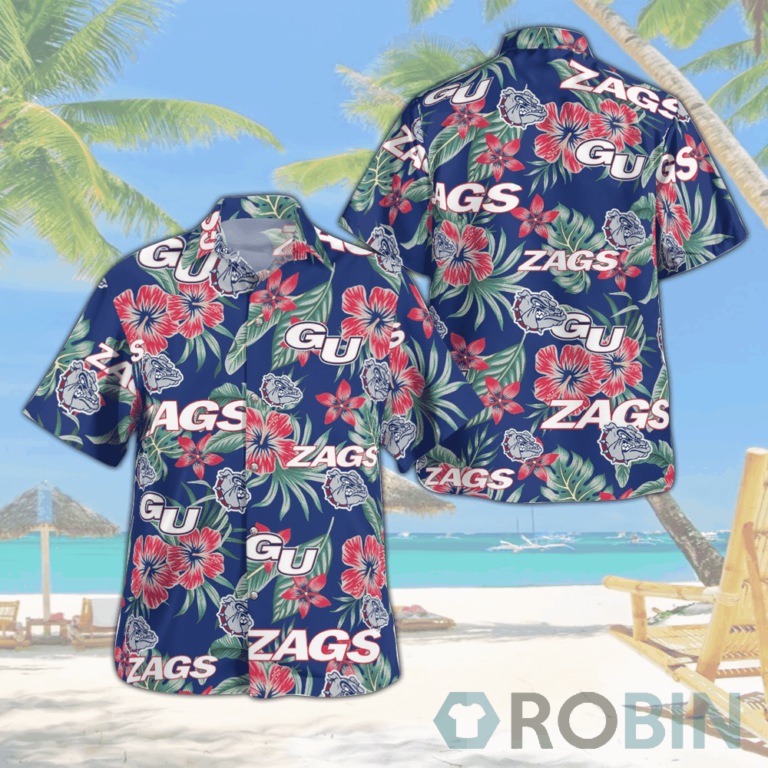 Gonzaga Bulldogs Hawaiian Shirts Beach Short