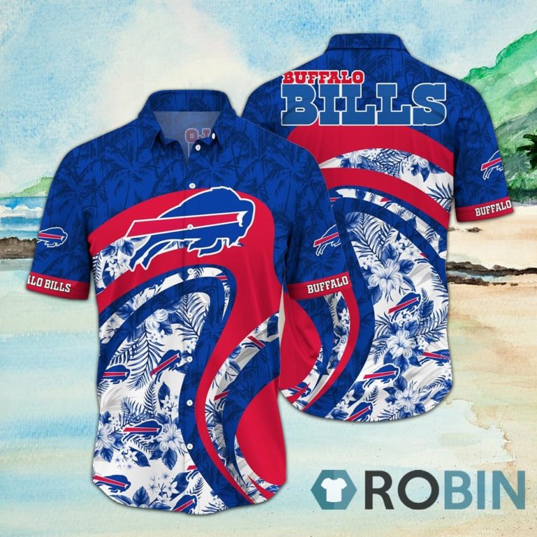 Great Buffalo Bills Short Sleeve Button Down Hawaiian Shirt