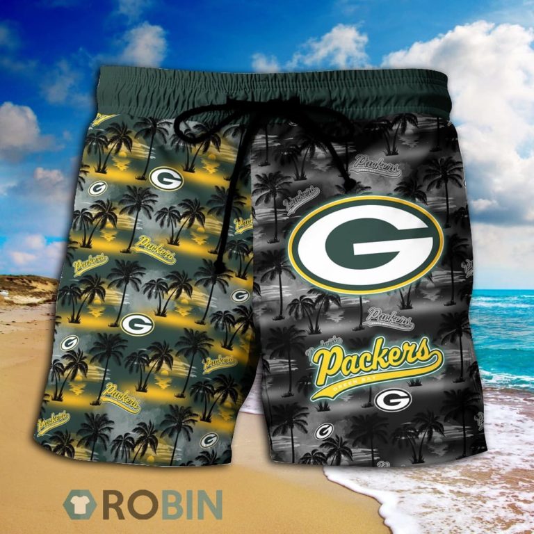 Green Bay Packers Nfl Hawaiian Shirts And Shorts