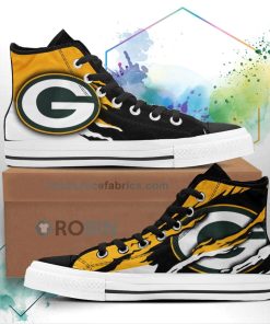 Green Bay Packers Shoes Custom High Top Sneakers