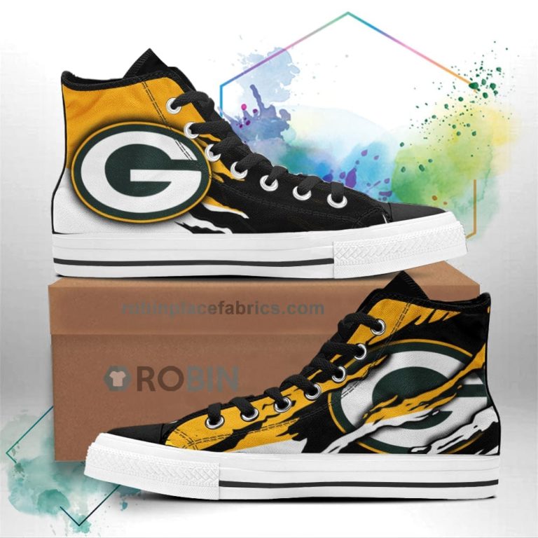 Green Bay Packers Shoes Custom High Top Sneakers