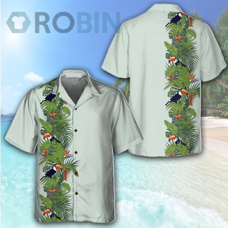 Green Toucan Paradise Hawaiian Shirt