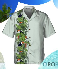 Green Toucan Paradise Hawaiian Shirt