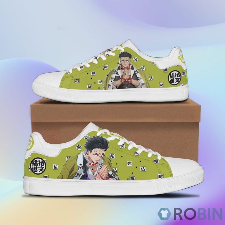 Gyomei Skateboard Shoes Custom Demon Slayer Casual Footwear