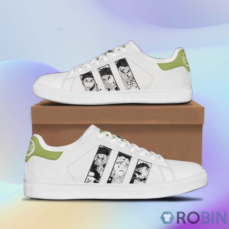 Gyomei Sneakers Custom Demon Slayer Anime Skateboard Shoes